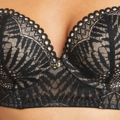 SOUTIEN-GORGE PUSH UP DENTELLE NOIR -Rougegorge Boutique 20023000 Z
