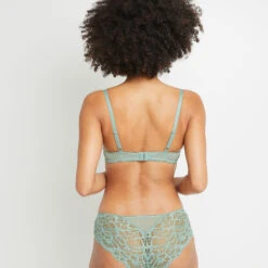 SOUTIEN-GORGE EMBOITANT DENTELLE Vert Clair 5 SOUTIEN-GORGE EMBOITANT DENTELLE Vert Clair -Rougegorge Boutique 20023200 D
