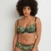 SOUTIEN-GORGE CORBEILLE TULLE VERT FONCE -Rougegorge Boutique 20023900 F