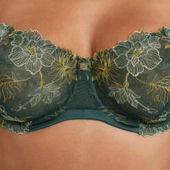 SOUTIEN-GORGE CORBEILLE TULLE VERT FONCE -Rougegorge Boutique 20023900 Z