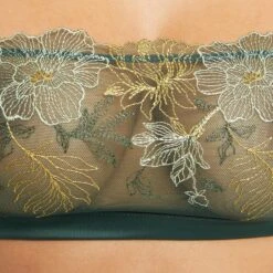 SOUTIEN-GORGE BRASSIERE TULLE VERT FONCE 4 SOUTIEN-GORGE BRASSIERE TULLE VERT FONCE -Rougegorge Boutique 20024000 Z