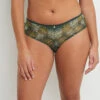 SHORTY TULLE BRODE VERT FONCE -Rougegorge Boutique 20024400 F