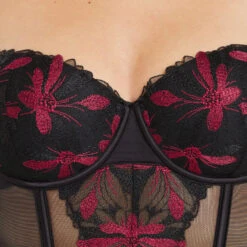 GUEPIERE TULLE BRODE MULTICO NOIR 4 GUEPIERE TULLE BRODE MULTICO NOIR -Rougegorge Boutique 20025100 Z