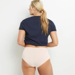 CULOTTE TAILLE HAUTE VISCOSE POUDRE -Rougegorge Boutique 20027102 Z