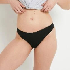 TANGA VISCOSE ECOVERO NOIR