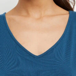 T-SHIRT MANCHES COURTES PETROLE 4 T-SHIRT MANCHES COURTES PETROLE -Rougegorge Boutique 20029800 Z