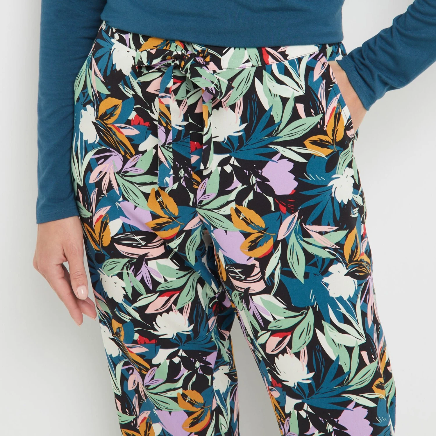 PANTACOURT MULTICO BLEU PANTACOURT MULTICO BLEU -Rougegorge Boutique 20030900 Z