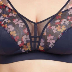 Blanche SOUTIEN-GORGE GRANDS BONNETS MULTICO BLEU -Rougegorge Boutique 20032200 Z