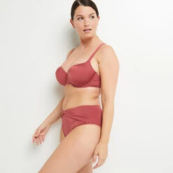 MAILLOT DE BAIN CULOTTE HAUTE BORDEAUX -Rougegorge Boutique 20035900 C