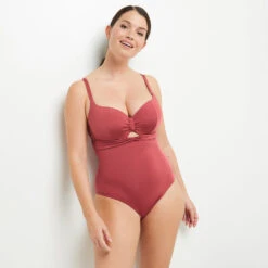 MAILLOT DE BAIN 1 PIECE COQUE BORDEAUX -Rougegorge Boutique 20036300 C