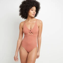 MAILLOT DE BAIN 1 PIECE MICROFIBRE ROSE -Rougegorge Boutique 20038900 C