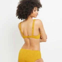 MAILLOT DE BAIN EMBOITANT FOULARD JAUNE 5 MAILLOT DE BAIN EMBOITANT FOULARD JAUNE -Rougegorge Boutique 20040300 D