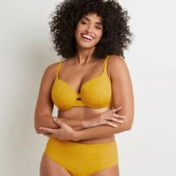 MAILLOT DE BAIN COQUE AMPLIFORME JAUNE -Rougegorge Boutique 20040400 C