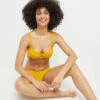 MAILLOT DE BAIN COQUE AMPLIFORME JAUNE