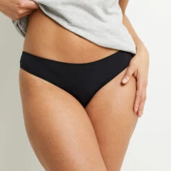 CULOTTE MICROFIBRE DENTELLE NOIR 4 CULOTTE MICROFIBRE DENTELLE NOIR -Rougegorge Boutique 20042101 Z