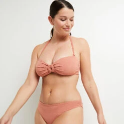 MAILLOT DE BAIN BANDEAU MICROFIBRE ROSE -Rougegorge Boutique 20042900 C