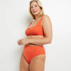 Lisa MAILLOT DE BAIN CULOTTE HAUTE ORANGE -Rougegorge Boutique 20045802 C