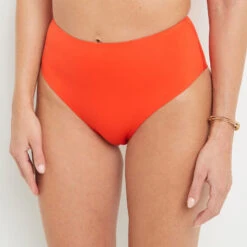 Lisa MAILLOT DE BAIN CULOTTE HAUTE ORANGE