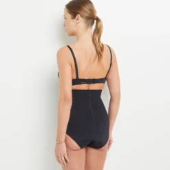 CULOTTE TRES HAUTE MICROFIBRE NOIR 4 CULOTTE TRES HAUTE MICROFIBRE NOIR -Rougegorge Boutique 20046101 Z