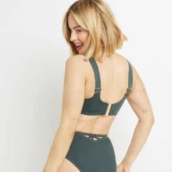 Lisa MAILLOT DE BAIN BRASSIERE VERT FONCE -Rougegorge Boutique 20049201 D