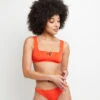 Lisa MAILLOT DE BAIN BRASSIERE ORANGE -Rougegorge Boutique 20049202 F