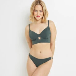 Lisa MAILLOT DE BAIN SLIP BRESILIEN VERT FONCE -Rougegorge Boutique 20049500 D