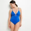 Lisa MAILLOT DE BAIN 1 PIECE TRIANGLE BLEU ROI