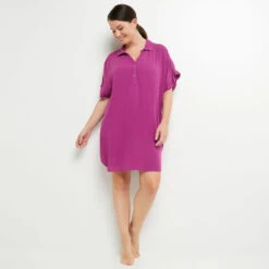 TUNIQUE BEACHWEAR FUCHSIA
