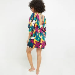 TUNIQUE BEACHWEAR MULTICO ROSE 5 TUNIQUE BEACHWEAR MULTICO ROSE -Rougegorge Boutique 20056300 D