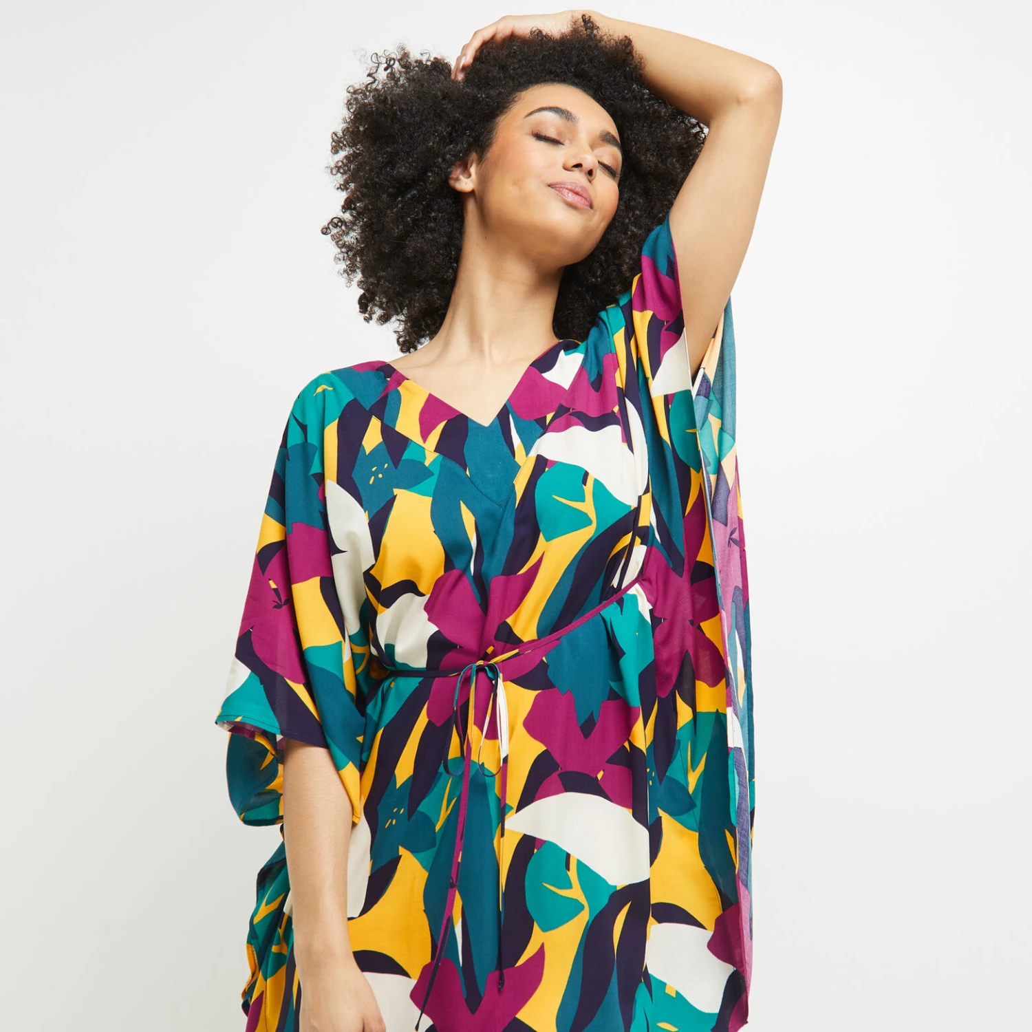 TUNIQUE BEACHWEAR MULTICO ROSE TUNIQUE BEACHWEAR MULTICO ROSE -Rougegorge Boutique 20056300 M