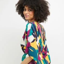 TUNIQUE BEACHWEAR MULTICO ROSE 4 TUNIQUE BEACHWEAR MULTICO ROSE -Rougegorge Boutique 20056300 Z