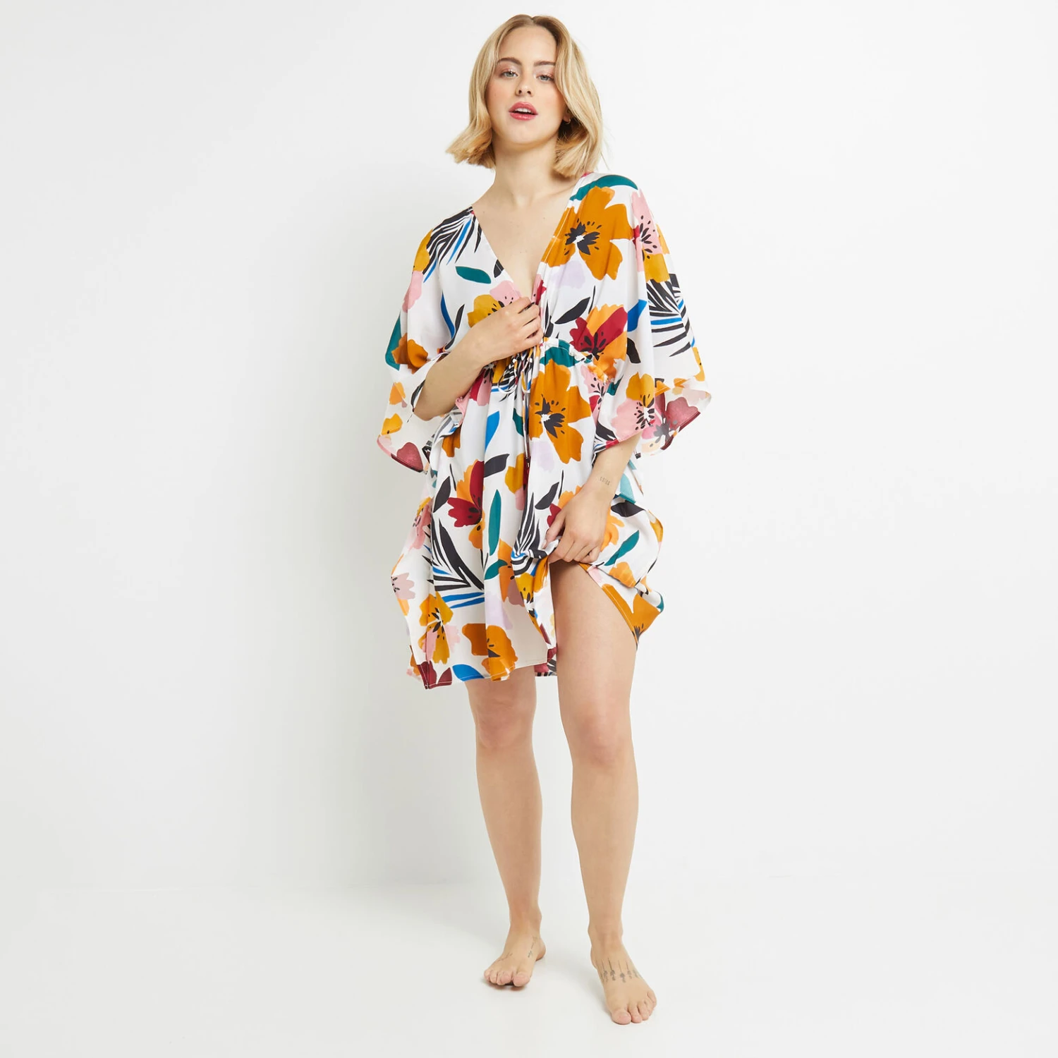 TUNIQUE DE PLAGE BLANC Luna TUNIQUE DE PLAGE BLANC -Rougegorge Boutique 20056400 F