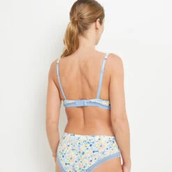 SOUTIEN-GORGE EMBOITANT MULTICO BLANC -Rougegorge Boutique 20061100 D