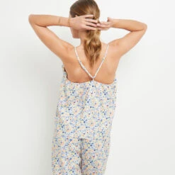 DEBARDEUR IMPRIME MULTICO BLEU 5 DEBARDEUR IMPRIME MULTICO BLEU -Rougegorge Boutique 20065100 D