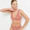 SOUTIEN-GORGE AMPLIFORME FOULARD ROSE