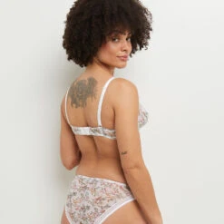 SOUTIEN-GORGE CORBEILLE IMPRIME MULTICO BLANC 5 SOUTIEN-GORGE CORBEILLE IMPRIME MULTICO BLANC -Rougegorge Boutique 20068400 D