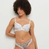 SOUTIEN-GORGE AMPLI EMBOITANT MULTICO BLANC 1 SOUTIEN-GORGE AMPLI EMBOITANT MULTICO BLANC -Rougegorge Boutique 20068500 F
