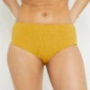 MAILLOT DE BAIN CULOTTE HAUTE JAUNE -Rougegorge Boutique 20072300 F