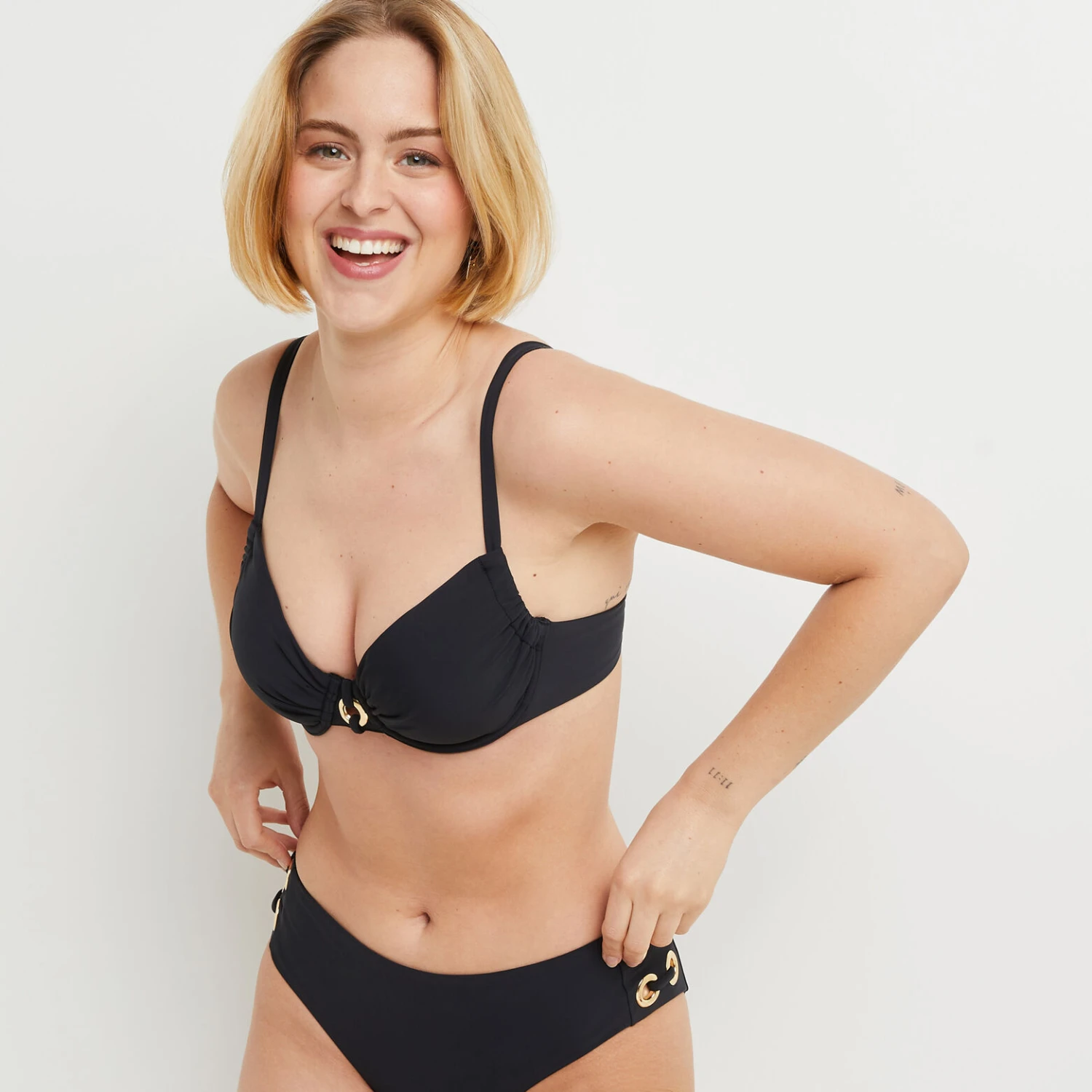 MAILLOT DE BAIN EMBOITANT COULISSE NOIR MAILLOT DE BAIN EMBOITANT COULISSE NOIR -Rougegorge Boutique 20072800 F