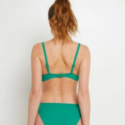 MAILLOT DE BAIN EMBOITANT COULISSE VERT -Rougegorge Boutique 20072801 D