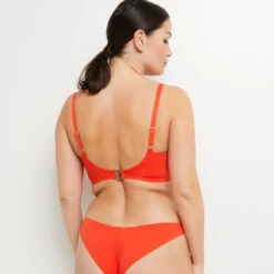 Lisa MAILLOT DE BAIN GRANDS BONNETS ORANGE -Rougegorge Boutique 20075702 D