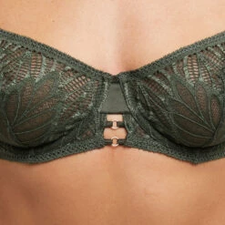 Celine SOUTIEN-GORGE CORBEILLE DENTELLE KAKI -Rougegorge Boutique 20076800 Z