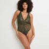 Celine BODY SANS ARMATURES DENTELLE KAKI -Rougegorge Boutique 20077200 F