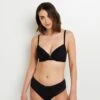 SOUTIEN-GORGE AMPLIFORME MICROFIBRE NOIR -Rougegorge Boutique 21071701 F