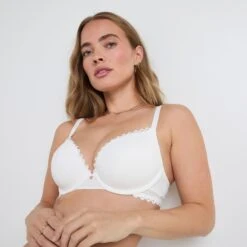 SOUTIEN-GORGE AMPLIFORME MICROFIBRE ECRU 3 SOUTIEN-GORGE AMPLIFORME MICROFIBRE ECRU -Rougegorge Boutique 21071705 M