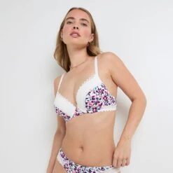 SOUTIEN-GORGE AMPLIFORME MICROFIBRE MULTICO BLANC