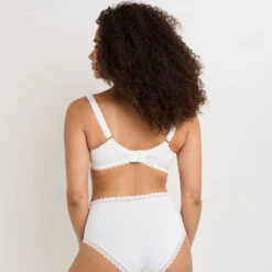 SOUTIEN-GORGE EMBOITANT GRANDE TAILLE MICROF ECRU -Rougegorge Boutique 21072105 D