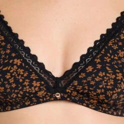 SOUTIEN-GORGE SANS ARMATURES MICROFIBRE MULTICO NOIR -Rougegorge Boutique 21072303 Z