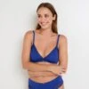 SOUTIEN-GORGE SANS ARMATURES MICROFIBRE BLEU