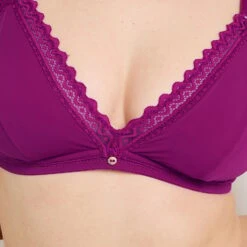 SOUTIEN-GORGE SANS ARMATURES MICROFIBRE VIOLET -Rougegorge Boutique 21072307 Z